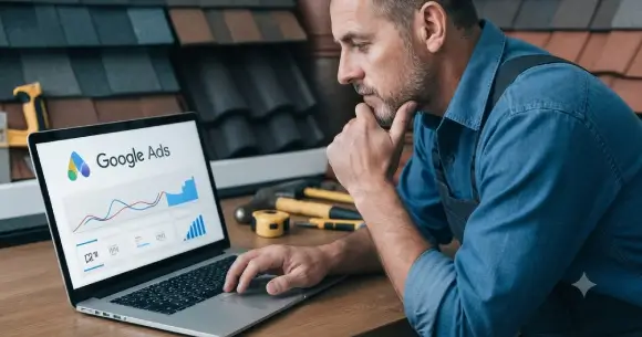 Paid search strategy for roofing services on Google Ads