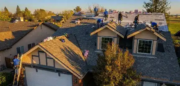 Professional roofing contractor providing roof repair and replacement services